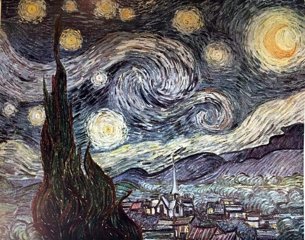 Vincent Van Gogh The Starry Night c.1889 Fine Art Print from Museum Artist - Click Image to Close