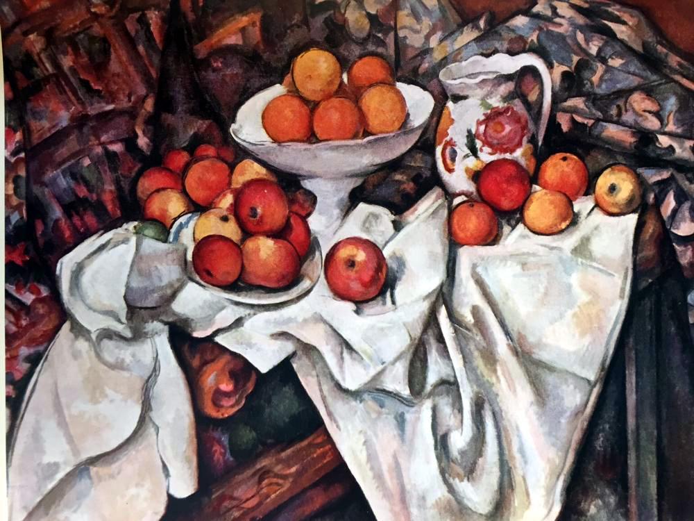 Paul Cezanne Still Life with Apples and Oranges c.1895-1900 Fine Art Print from Museum Artist - Click Image to Close