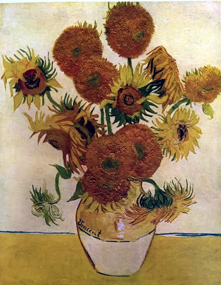 Vincent Van Gogh Sunflowers c.1888 Fine Art Print from Museum Artist - Click Image to Close