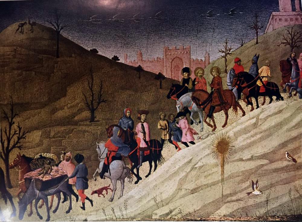 Masterpieces Sassetta: The Journey of the Magi c.1432 Fine Art Print from Museum Artist - Click Image to Close