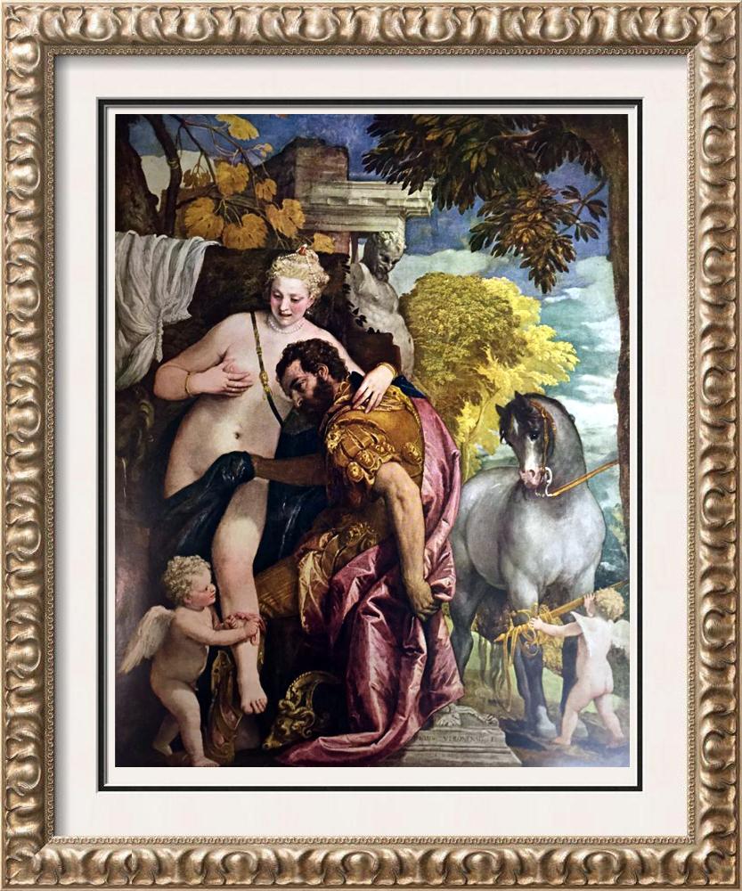 Masterpieces Veronese: Mars and Venus United by Love c.1575 Fine Art Print from Museum Artist