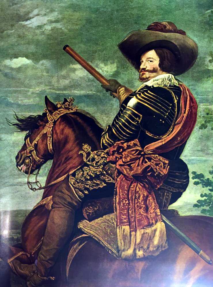 Diego Velazquez The Count-Duke of Olivares on Horseback (detail) c.1634 Fine Art Print from Museum Artist