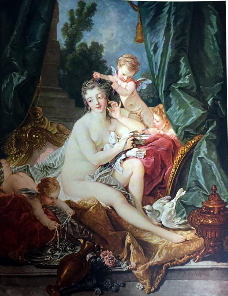 Masterpieces Boucher: The Toilet of Venus c.1751 Fine Art Print from Museum Artist