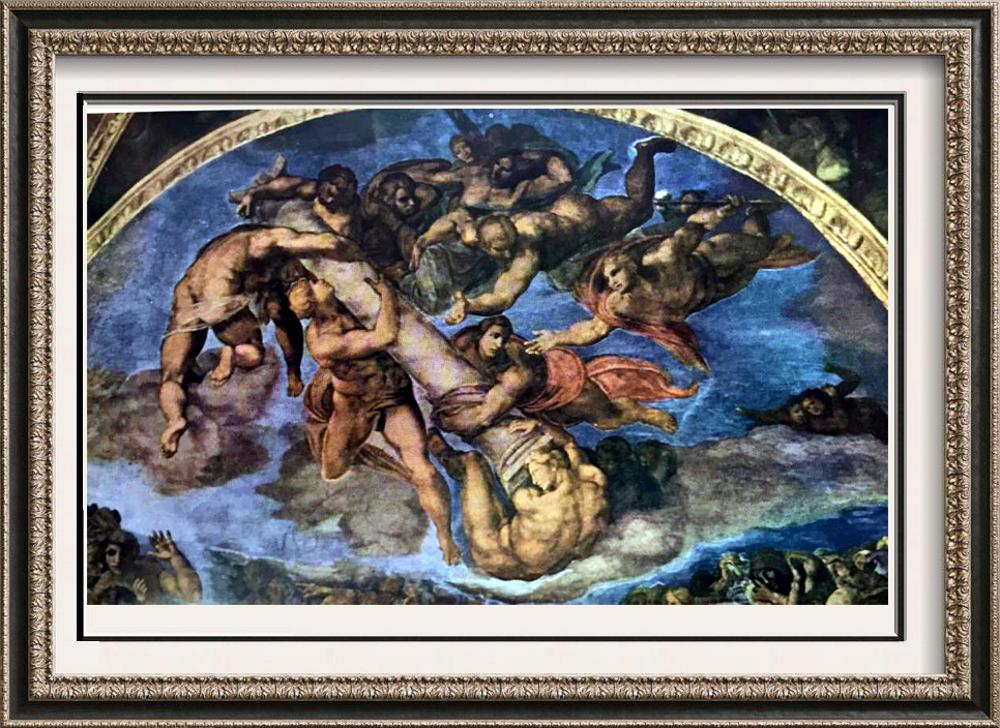 Michelangelo The Last Judgment c. 1536-41 Fine Art Print from Museum Artist