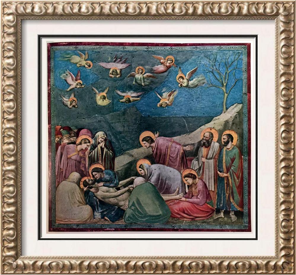 Masterpieces of Italian Paintings Giotto: The Lamentation over Christ c.1305 Fine Art Print from Museum Artist