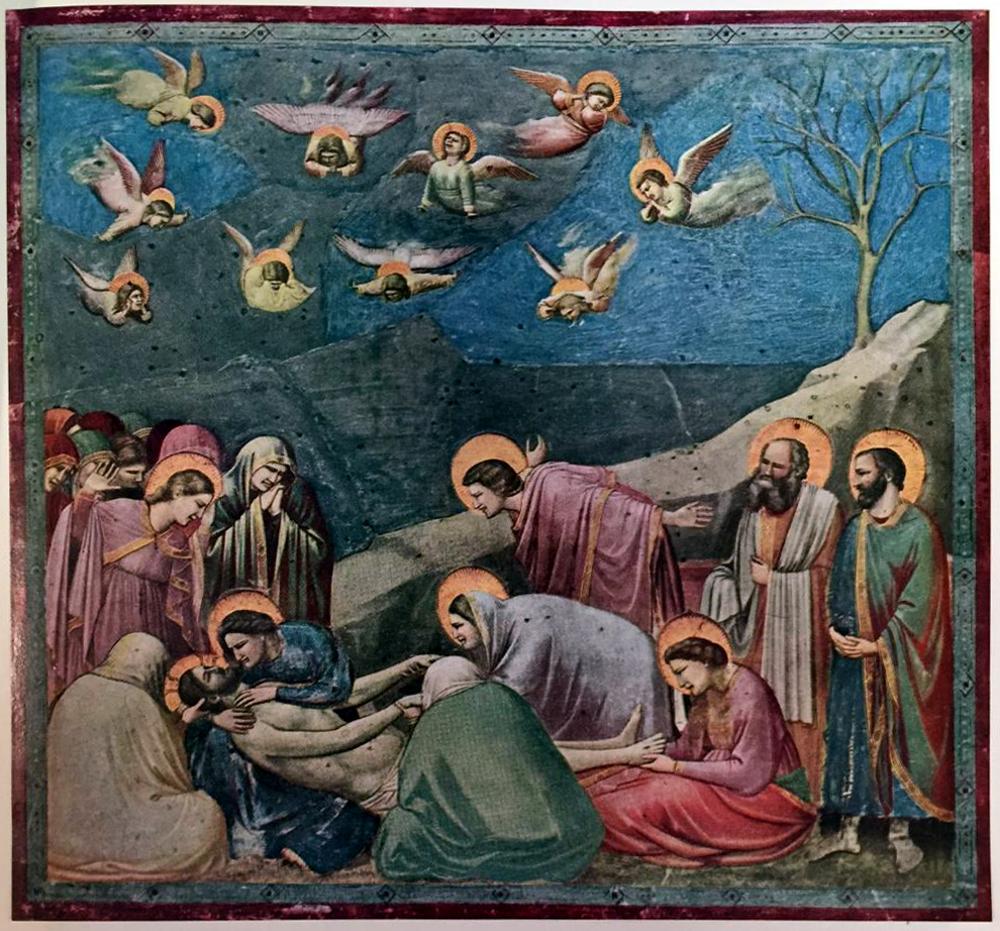 Masterpieces of Italian Paintings Giotto: The Lamentation over Christ c.1305 Fine Art Print from Museum Artist