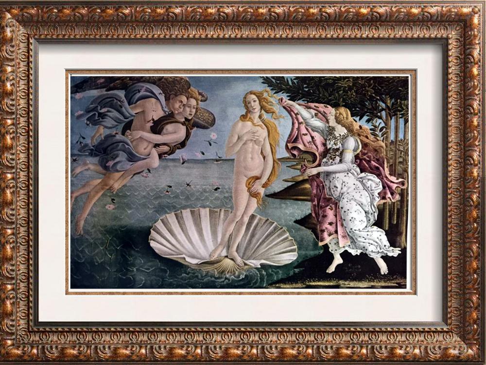 Masterpieces of Italian Paintings Botticelli: The Birth of Venus c.1478 Fine Art Print from Museum Artist