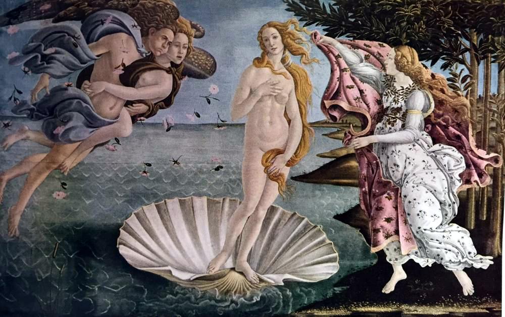 Masterpieces of Italian Paintings Botticelli: The Birth of Venus c.1478 Fine Art Print from Museum Artist