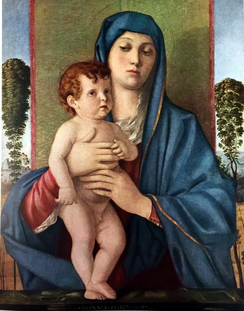 Masterpieces of Italian Paintings Giovanni Bellini: Madonna of the Trees c.1487 Fine Art Print from Museum Artist