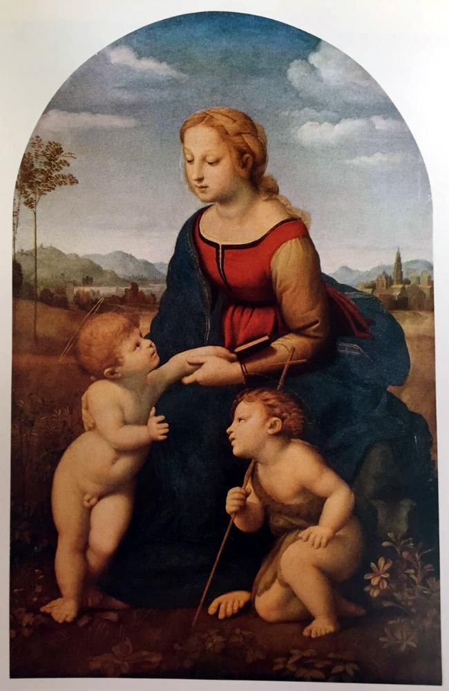 Masterpieces of Italian Paintings Raphael: Madonna c.1505 Fine Art Print from Museum Artist - Click Image to Close