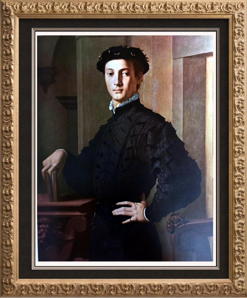 Masterpieces of Italian Paintings Bronzino: Portrait of a Young Man c.1535 Fine Art Print from Museum Artist