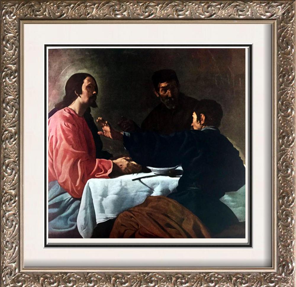 Diego Velazquez Christ and the Pilgrims at Emmaus c.1625-26 Fine Art Print from Museum Artist