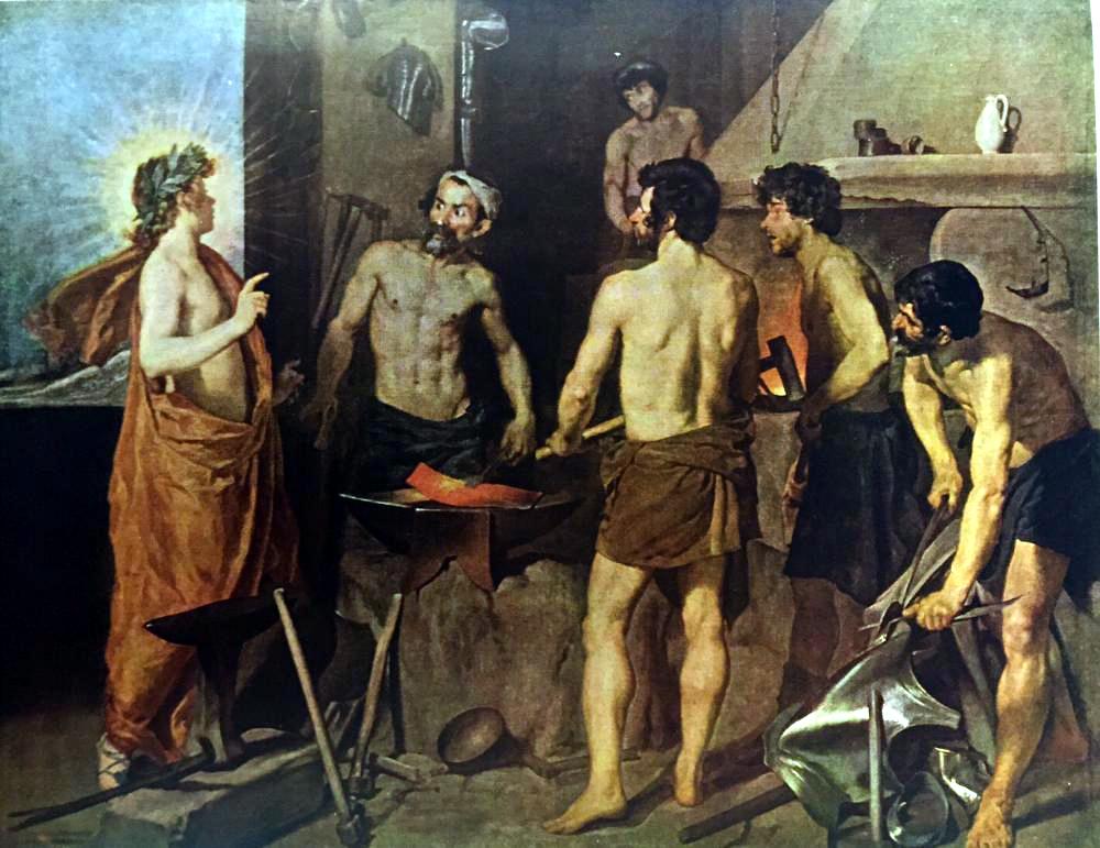Diego Velazquez Apollo at the Forge of Vulcan c.1630 Fine Art Print from Museum Artist