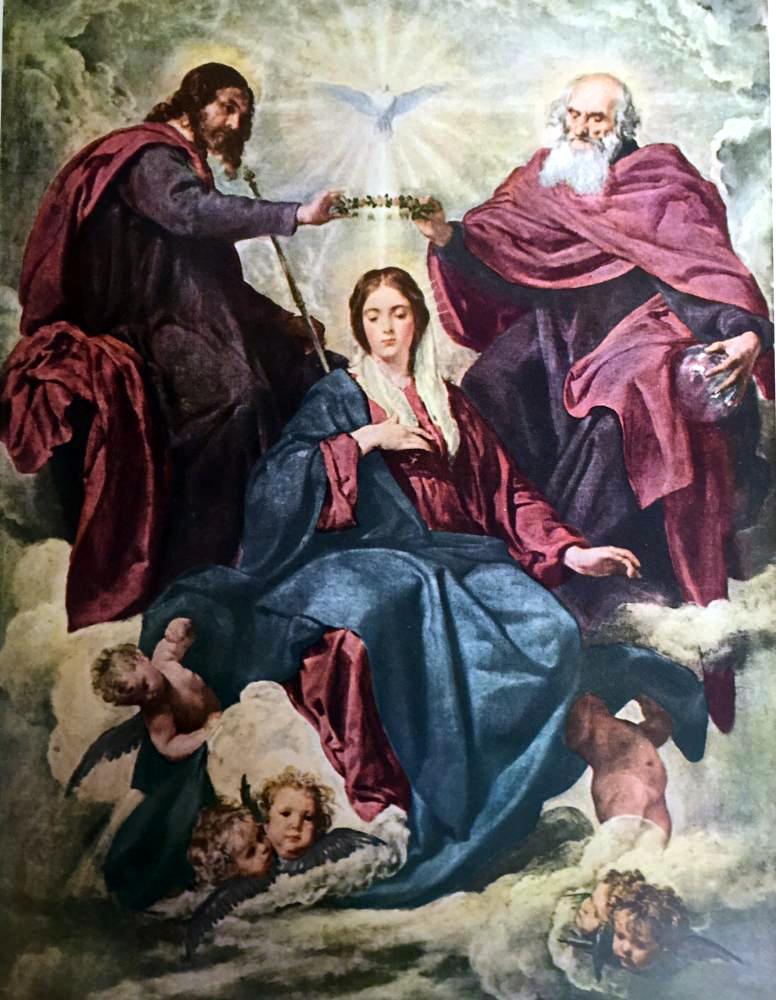 Diego Velazquez The Coronation of the Virgin c.1641 Fine Art Print from Museum Artist
