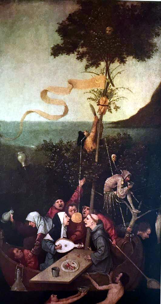 Masterpieces of Dutch Painting Hieronymus Bosch: The Ship of Fools c.1500 Fine Art Print from Museum Artist - Click Image to Close