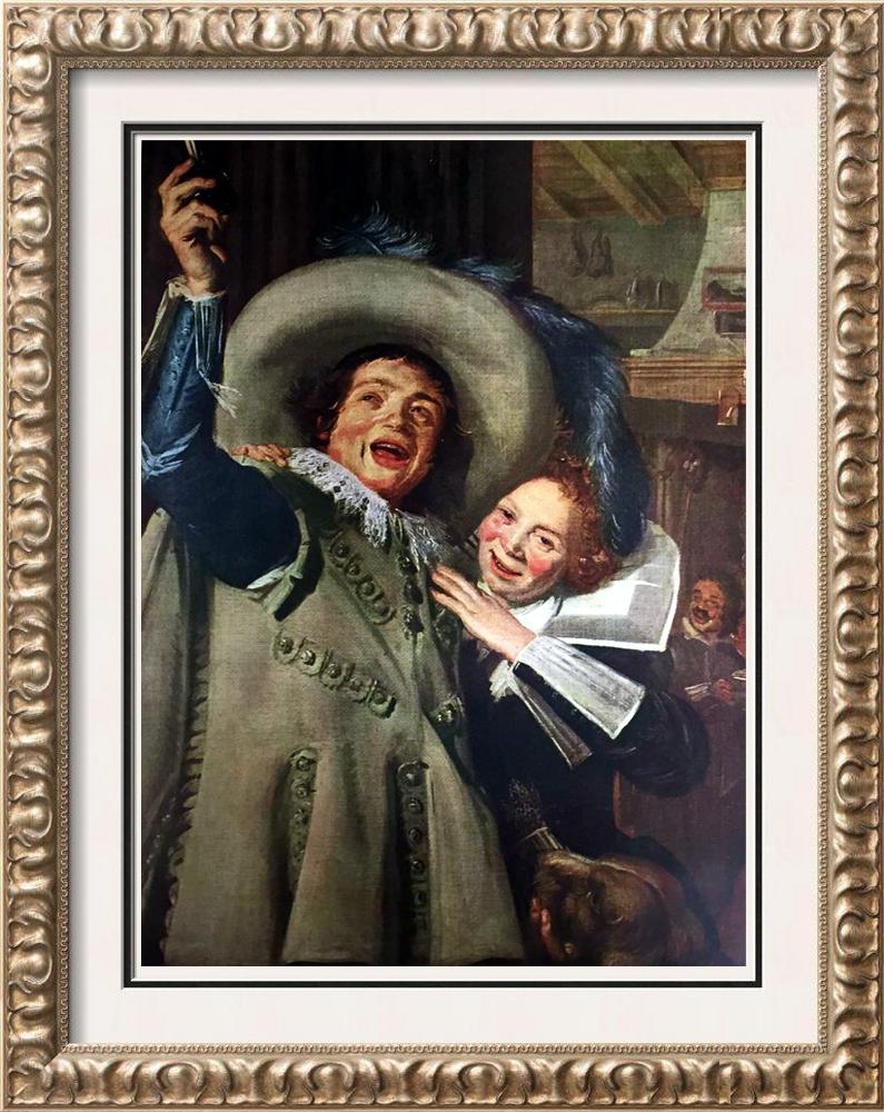 Masterpieces of Dutch Painting Frans Hals: Yonker Ramp and His Sweetheart c.1623 Fine Art Print from Museum Artist