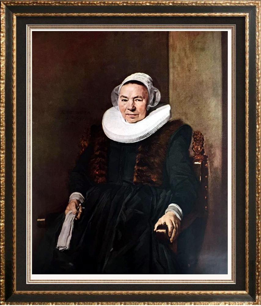Masterpieces of Dutch Painting Frans Hals: Vrouw Bodolphe c.1643 Fine Art Print from Museum Artist