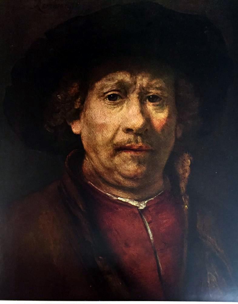 Rembrandt Self-Portrait c.1658 Fine Art Print from Museum Artist