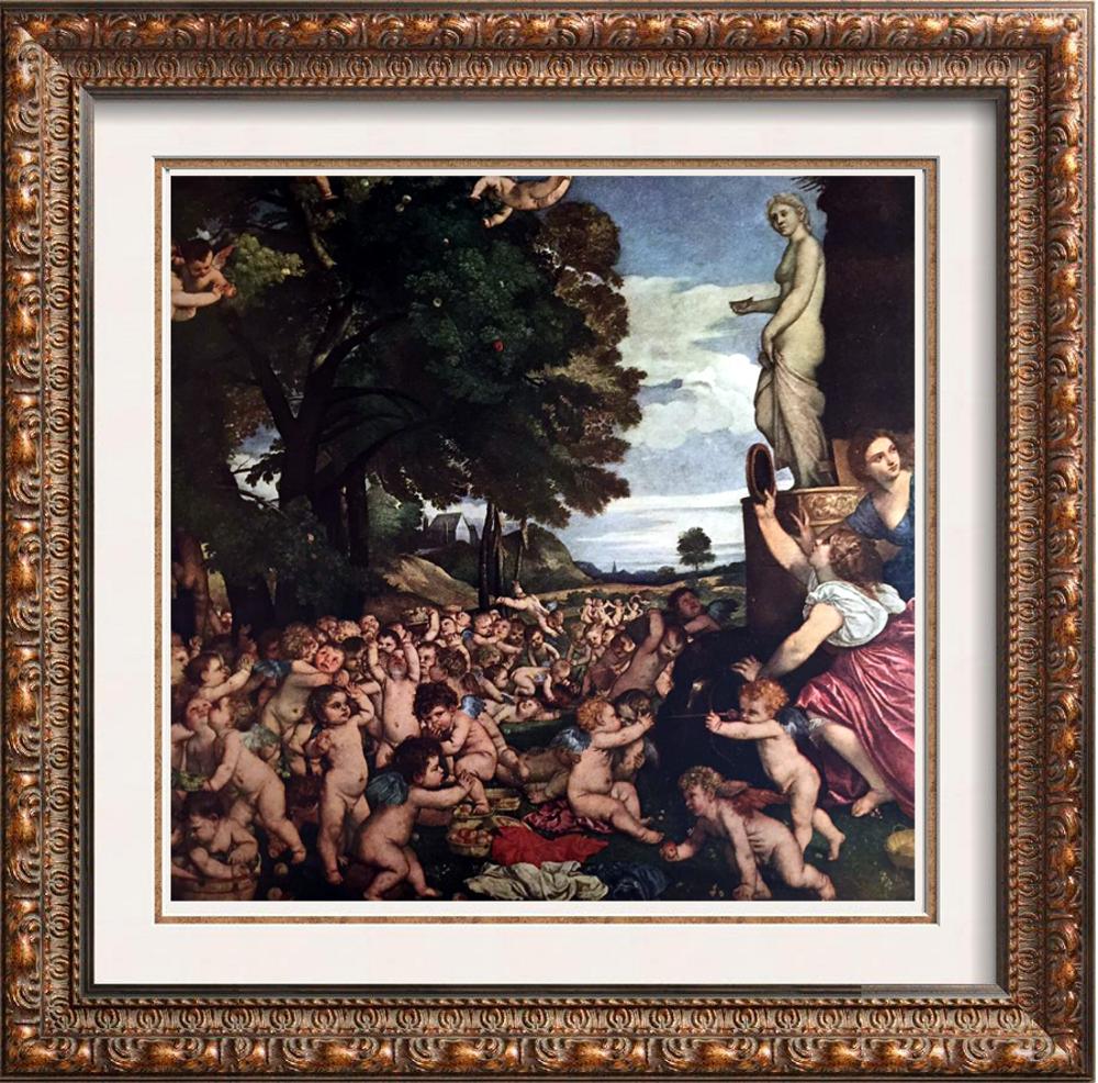 Tiziano Vecellio Titian The Worship of Venus c.1518 Fine Art Print from Museum Artist
