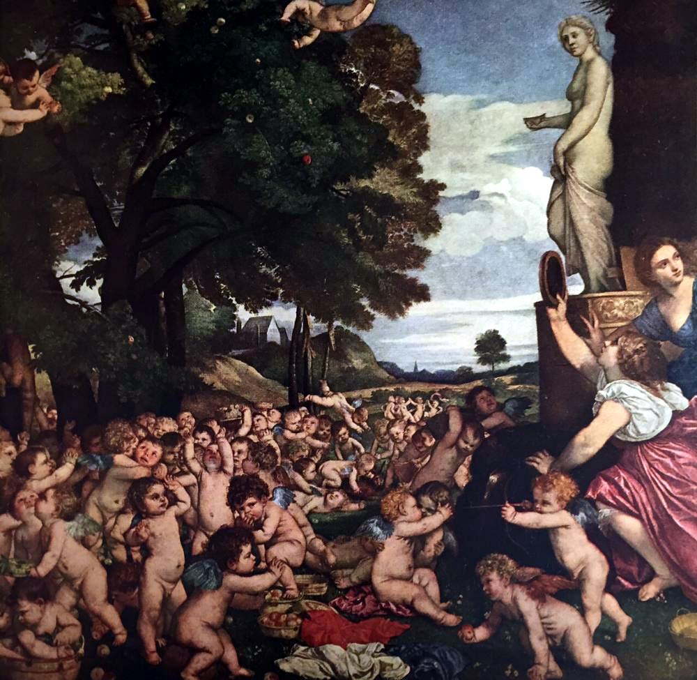 Tiziano Vecellio Titian The Worship of Venus c.1518 Fine Art Print from Museum Artist
