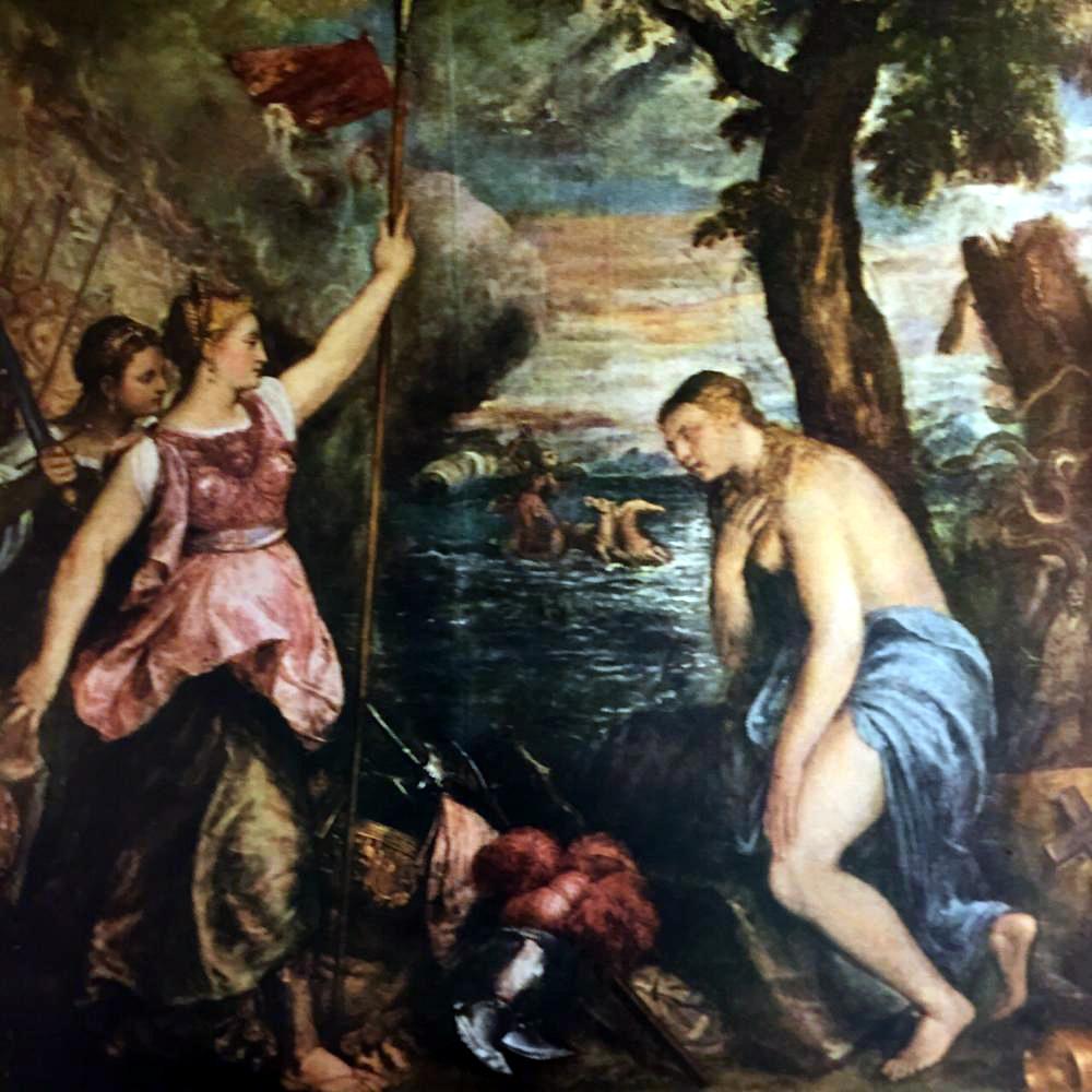 Tiziano Vecellio Titian Religion Succored by Spain c.1572 Fine Art Print from Museum Artist - Click Image to Close