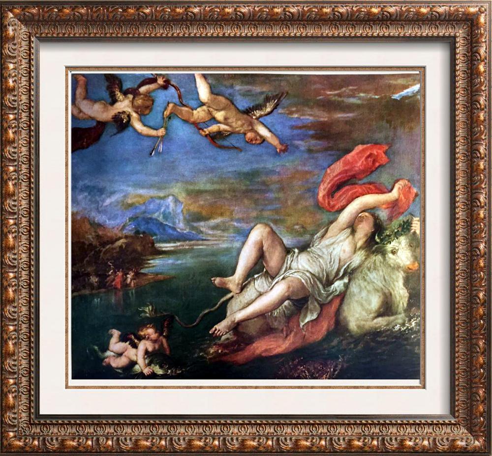 Tiziano Vecellio Titian The Rape of Europa c.1559 Fine Art Print from Museum Artist