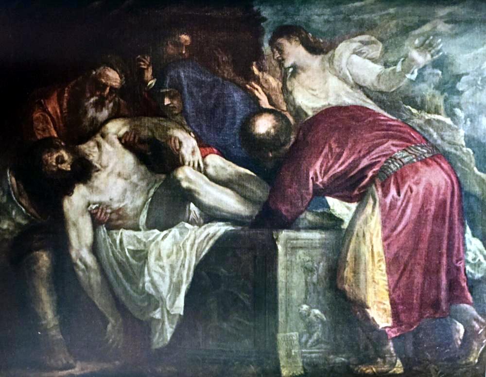 Tiziano Vecellio Titian The Entombment c.1559 Fine Art Print from Museum Artist - Click Image to Close