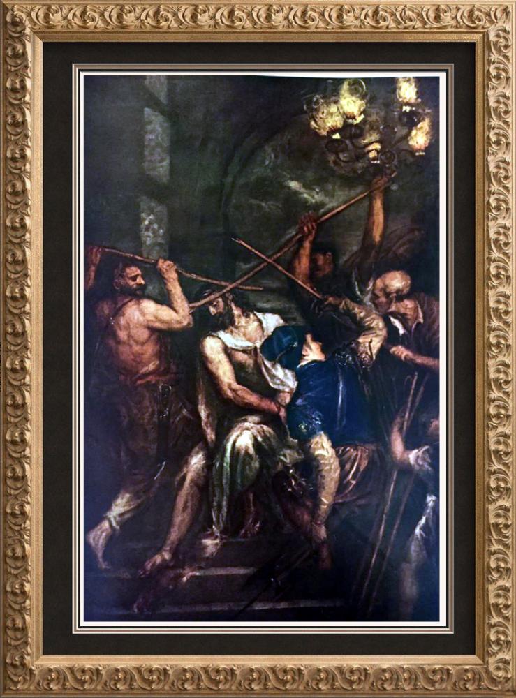 Tiziano Vecellio Titian Christ Crowned with Thorns c.1570 Fine Art Print from Museum Artist
