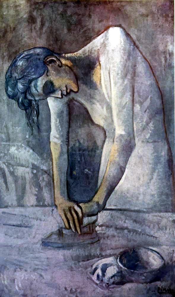 Pablo Picasso Woman Ironing c.1904 Fine Art Print from Museum Artist - Click Image to Close
