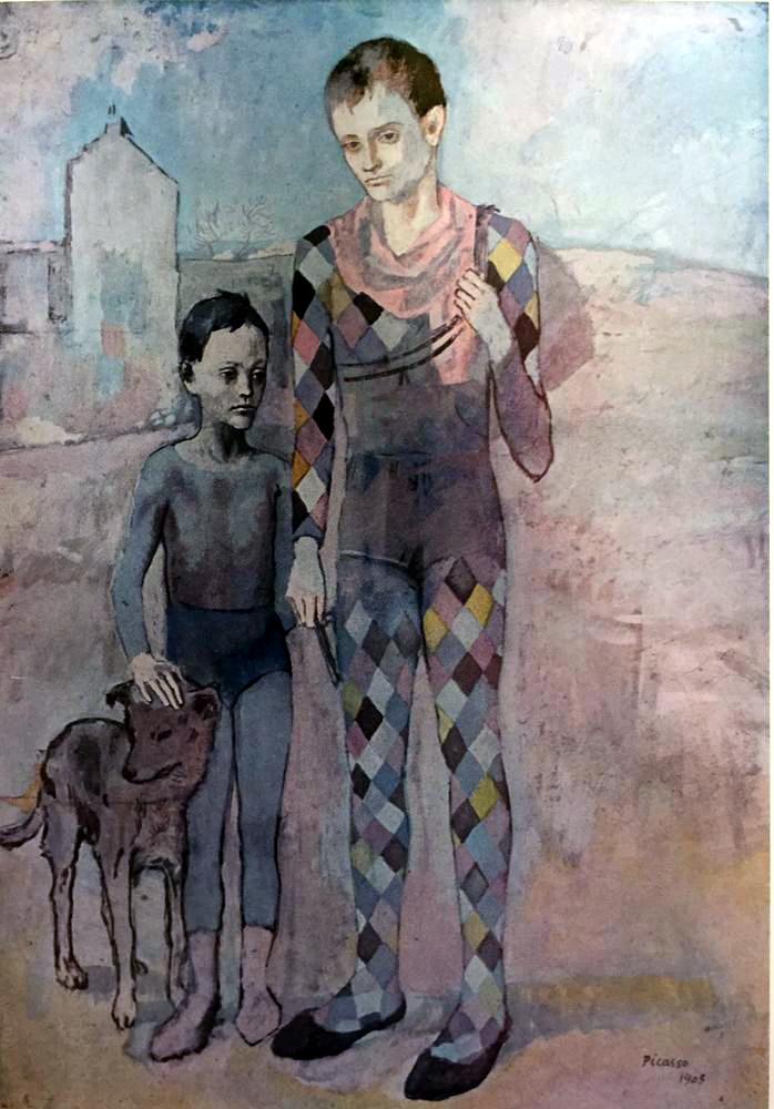 Pablo Picasso The Saltimbanques with a Dog c.1905 Fine Art Print from Museum Artist - Click Image to Close