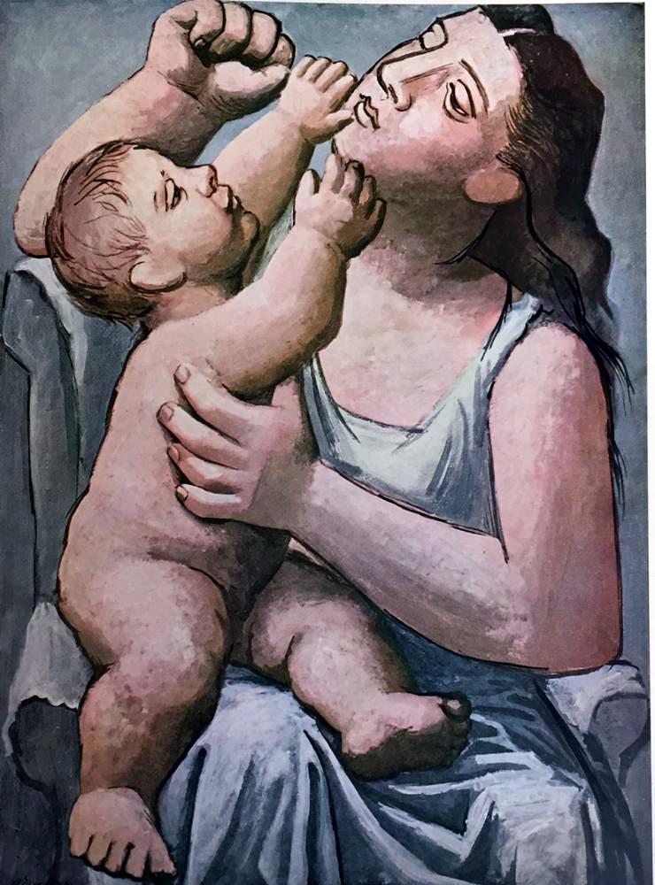 Pablo Picasso Mother and Child c.1922 Fine Art Print from Museum Artist - Click Image to Close