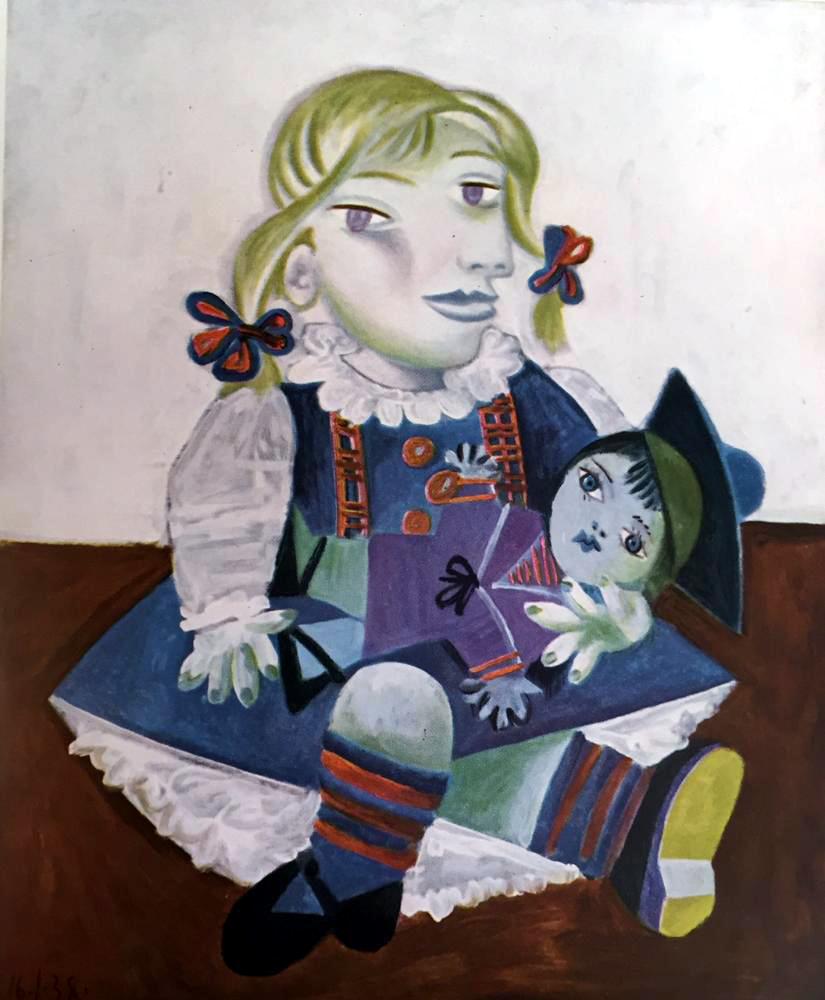 Pablo Picasso Maia with Sailor Doll c.1938 Fine Art Print from Museum Artist - Click Image to Close