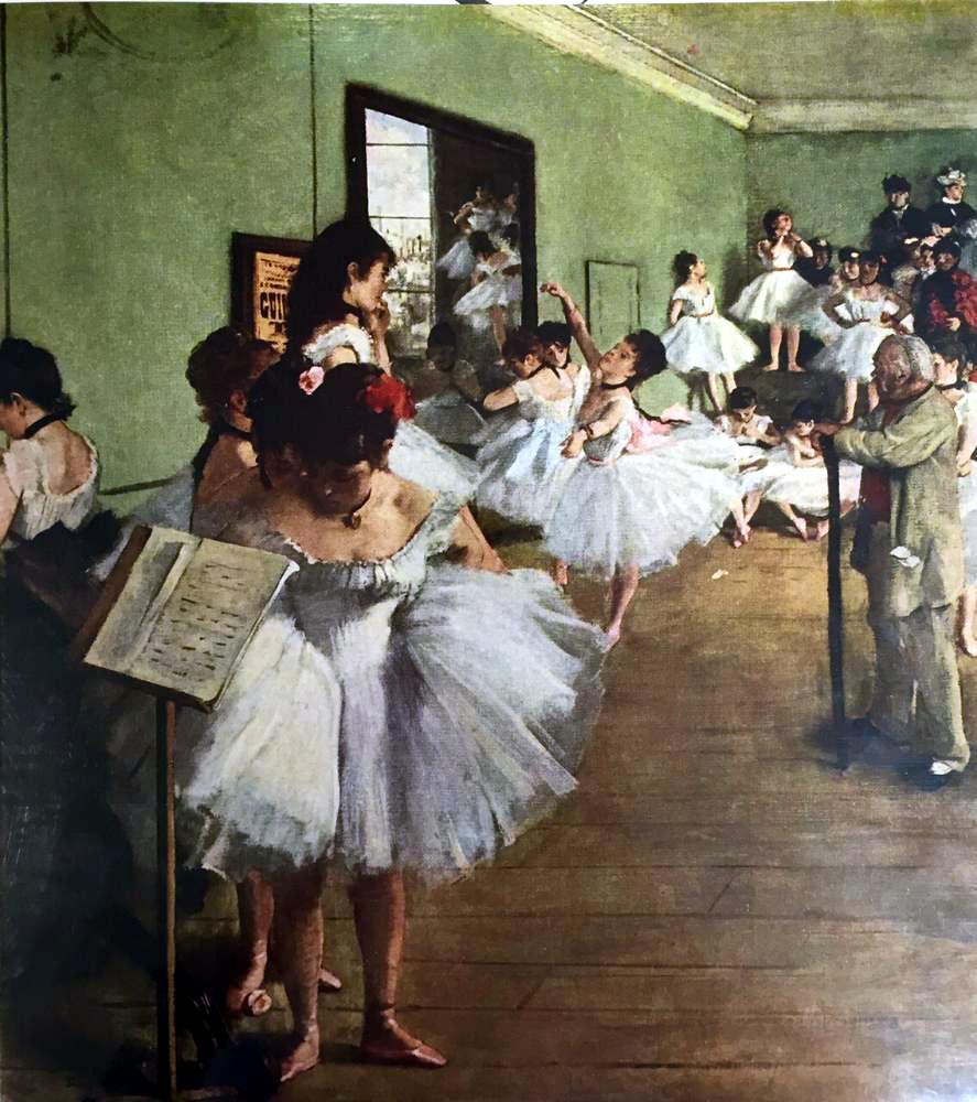 Edgar-Hilaire-Germain Degas The Dancing Class c.1876 Fine Art Print from Museum Artist