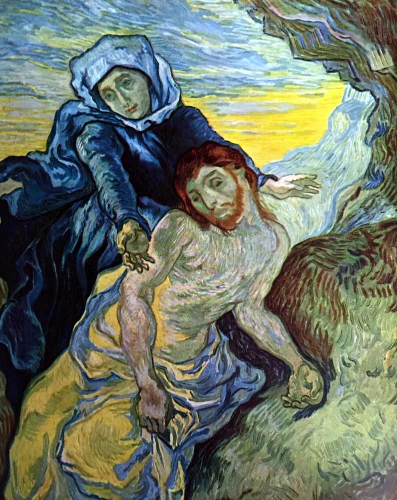 Vincent Van Gogh Pieta c.1889 Fine Art Print from Museum Artist - Click Image to Close