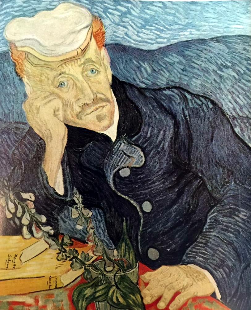 Vincent Van Gogh Portrait of Dr. Gachet c.1890 Fine Art Print from Museum Artist - Click Image to Close