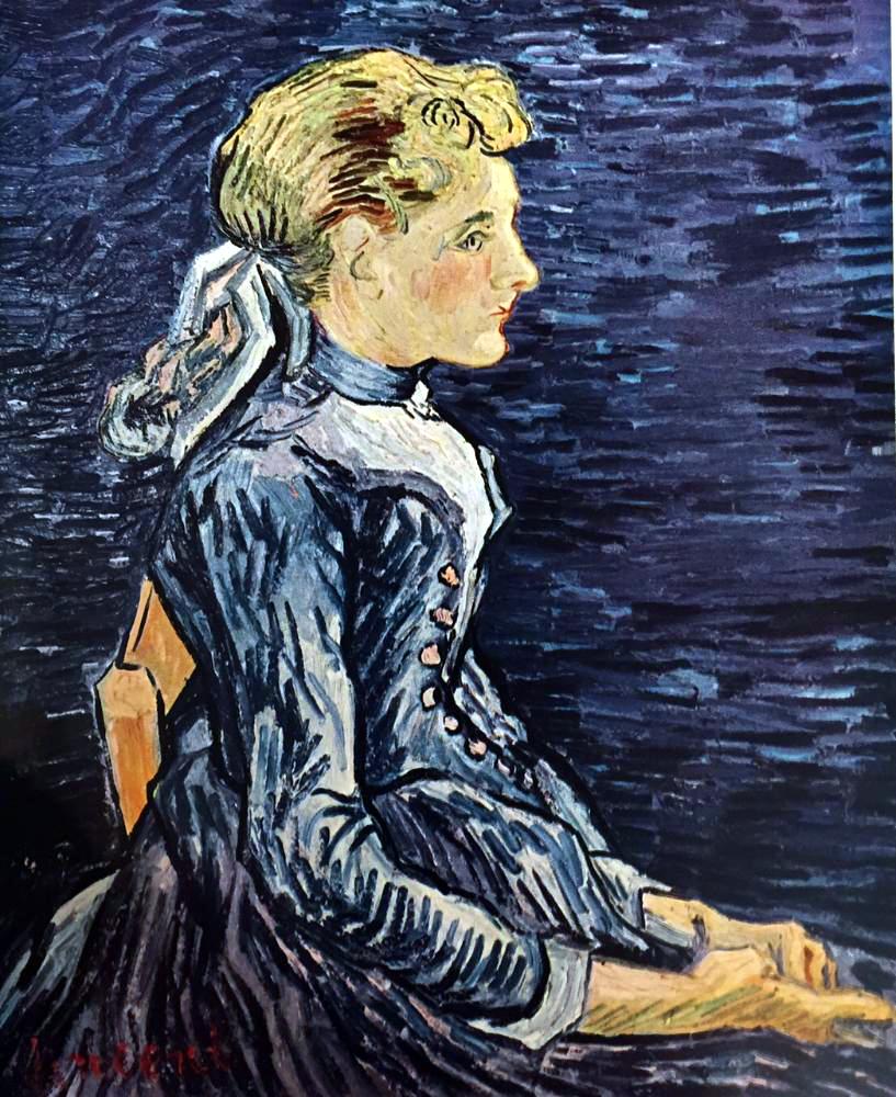 Vincent Van Gogh Mademoiselle Ravoux c.1890 Fine Art Print from Museum Artist - Click Image to Close