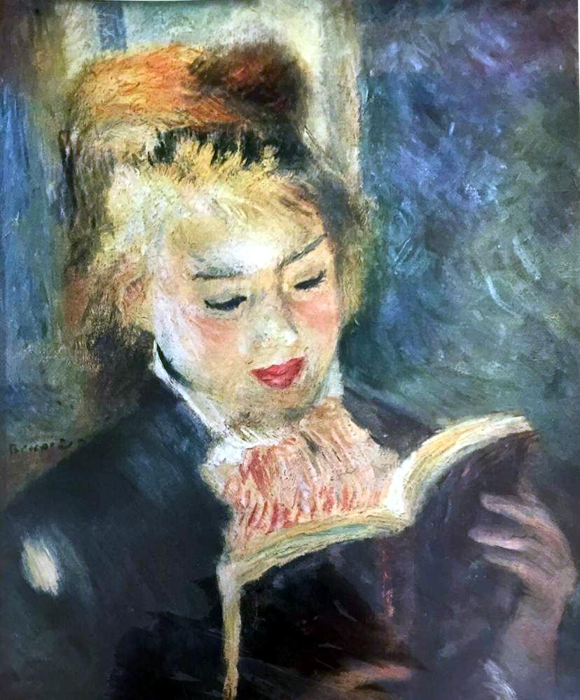 Pierre Auguste Renoir Girl Reading c.1876 Fine Art Print from Museum Artist - Click Image to Close