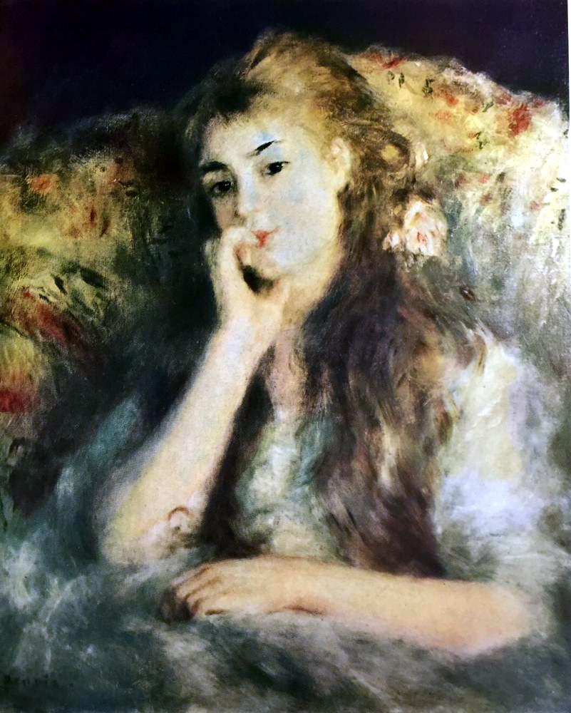 Pierre Auguste Renoir Portrait of a Girl c.1878 Fine Art Print from Museum Artist