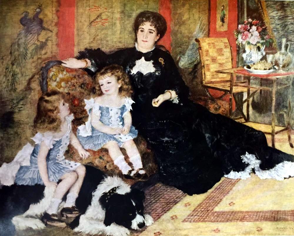 Pierre Auguste Renoir Madame Charpentier and her Children c.1878 Fine Art Print from Museum Artist - Click Image to Close