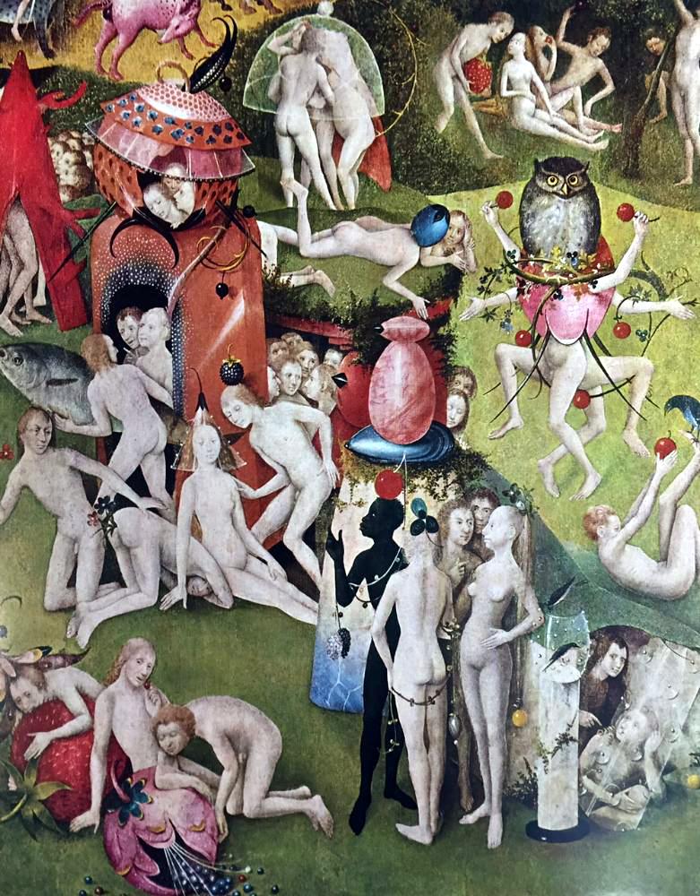 Great Paintings of the Nude Bosch: (Portions of) The Garden of Earthly Delights c.1500 Fine Art Print from Museum Artist - Click Image to Close