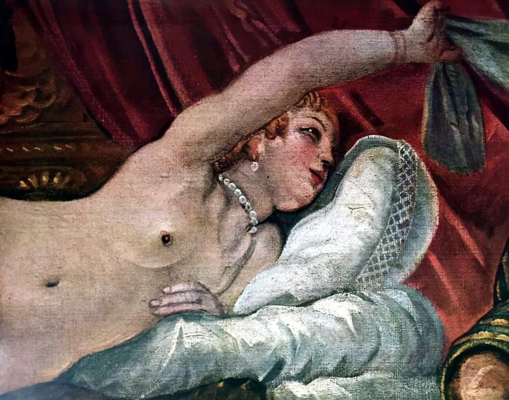Great Paintings of the Nude Tintoretto: (Details of) Joseph and Potipher's Wife c.1550 Fine Art Print from Museum Artist