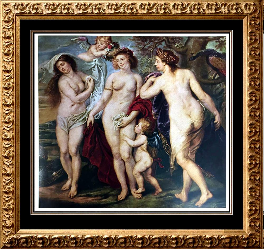 Peter Paul Rubens (Portion of) The Judgment of Paris c.1637-39 Fine Art Print from Museum Artist