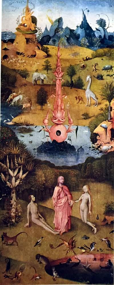 Hieronymus Bosch The Garden of Worldly Delights (Left Wing Earthly Paradise) c.1450-1516 Fine Art Print from Museum Artist