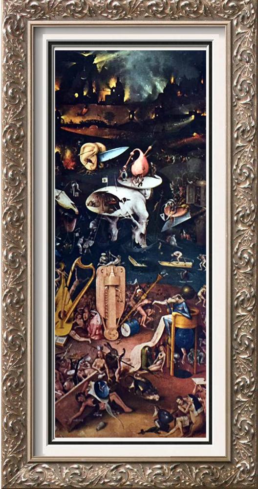Hieronymus Bosch The Garden of Worldly Delights (Right Wing Hell) c.1450-1516 Fine Art Print from Museum Artist