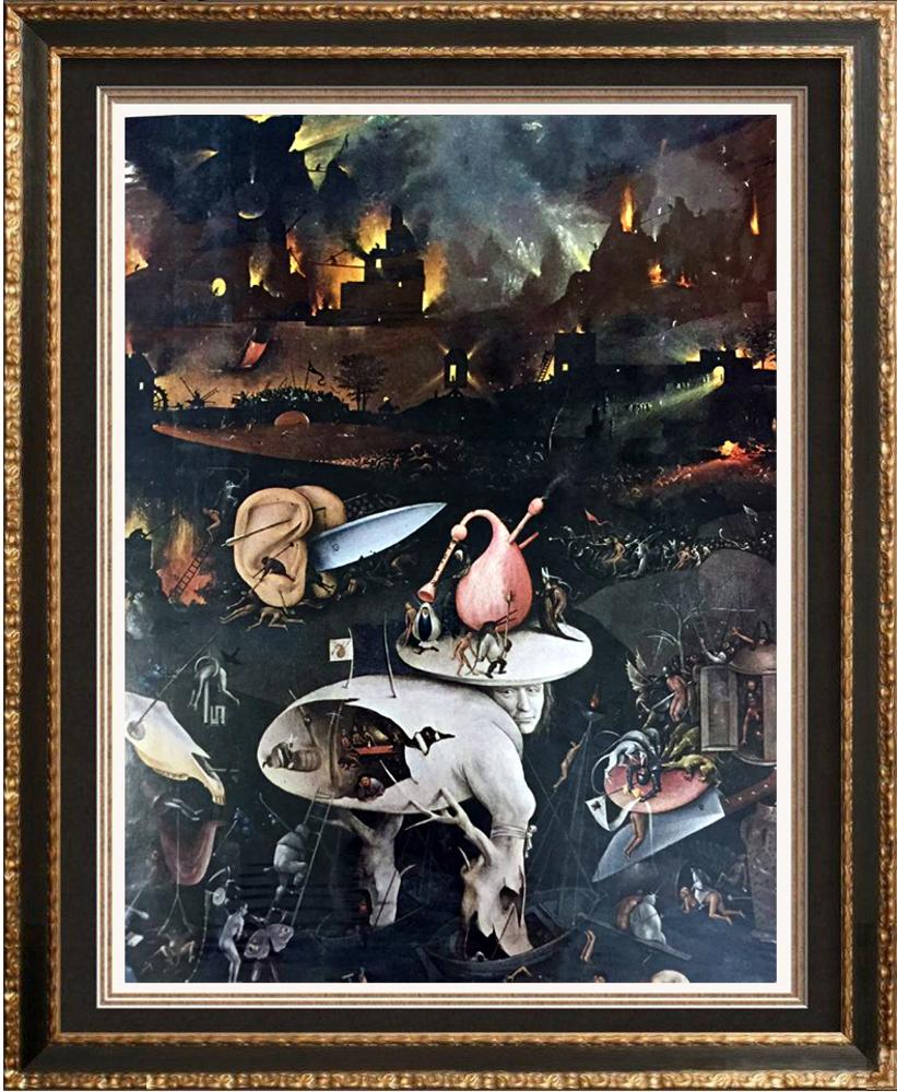 Hieronymus Bosch The Garden of Worldly Delights (Right Wing Hell) c.1450-1516 Fine Art Print from Museum Artist