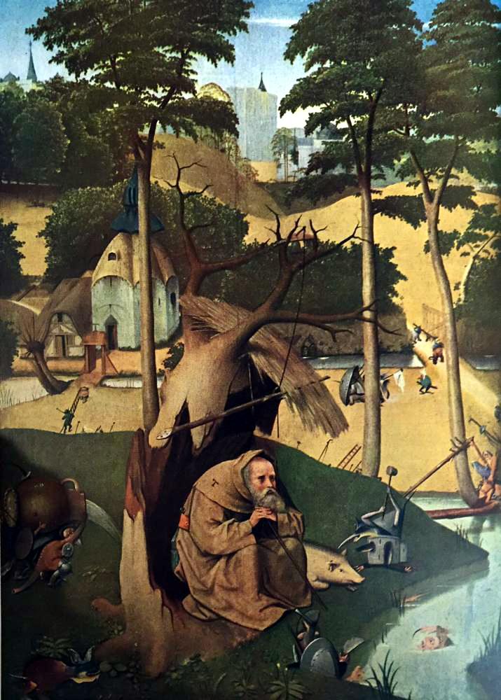 Hieronymus Bosch The Temptation of St. Anthony c.1450-1516 Fine Art Print from Museum Artist - Click Image to Close