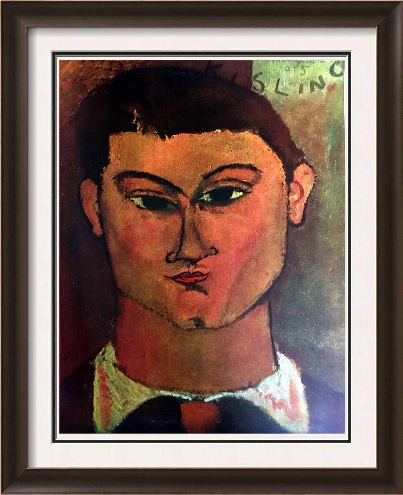 Amedeo Modigliani Head of Kisling c.1915 Fine Art Print from Museum Artist