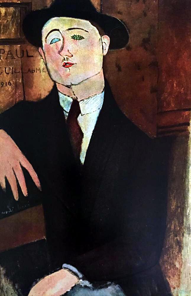 Amedeo Modigliani Paul Guillaume c.1916 Fine Art Print from Museum Artist - Click Image to Close