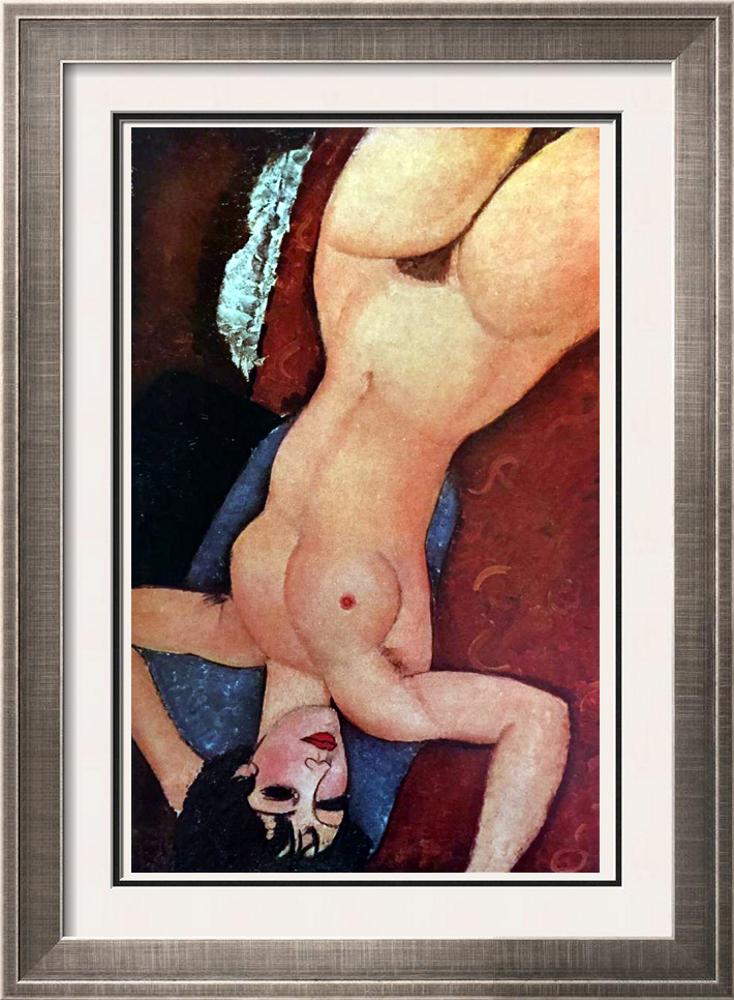 Amedeo Modigliani Nude on a Cushion c.1917-18 Fine Art Print from Museum Artist