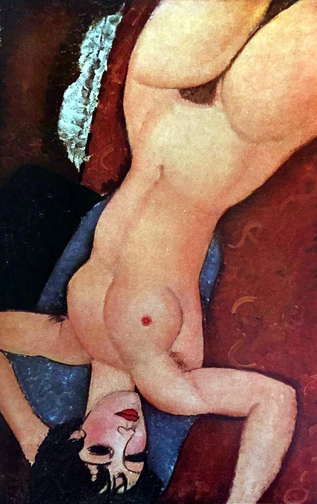 Amedeo Modigliani Nude on a Cushion c.1917-18 Fine Art Print from Museum Artist